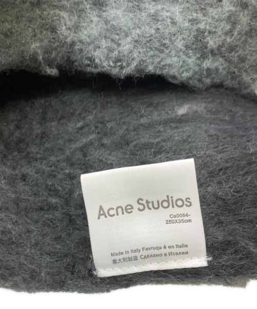 Acne studios（アクネ ストゥディオズ）ACNE STUDIOS (アクネ ストゥディオズ) モヘアチェックスカーフ ブラック×グリーン サイズ:-の古着・服飾アイテム