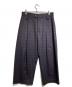 STUDIO NICHOLSON（スタジオ ニコルソン）の古着「STITCHED PLEAT VOLUME PANT」｜ブラウン×ブルー