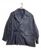 blurmsブラームス）の古着「Drill Chambray Motorcycle Jacket/ドリルシャンブレー・モーターサイクルジャケット」｜ネイビー