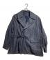 blurms（ブラームス）の古着「Drill Chambray Motorcycle Jacket/ドリルシャンブレー・モーターサイクルジャケット」｜ネイビー
