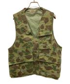 L.L.Beanエルエルビーン）の古着「60s Duckhunter Camo Flotation Vest」｜グリーン