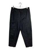 JIL SANDERジルサンダー）の古着「ALEM ワイドテーパードイージーパンツ/Alem Wide Tapered Easy Pants」｜ブラック