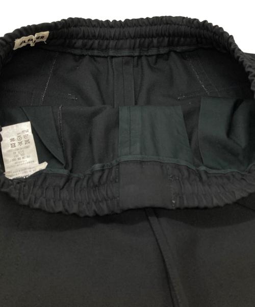 JIL SANDER（ジルサンダー）JIL SANDER (ジルサンダー) ALEM ワイドテーパードイージーパンツ/Alem Wide Tapered Easy Pants ブラック サイズ:48の古着・服飾アイテム