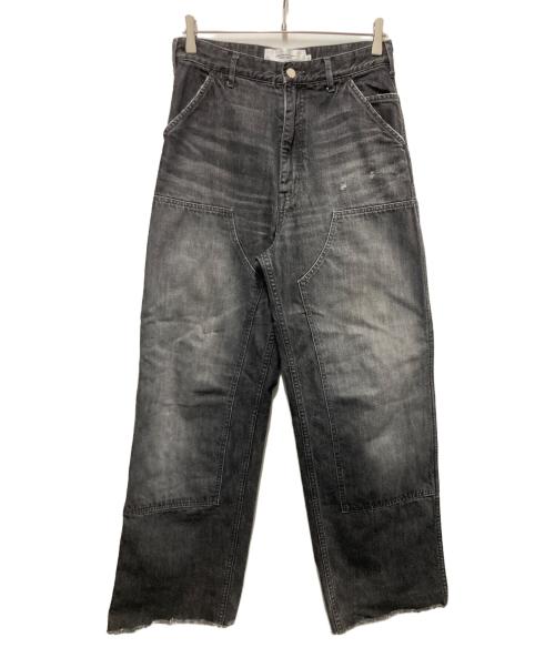 JOHN MASON SMITH（ジョンメイソンスミス）JOHN MASON SMITH (ジョンメイソンスミス) 11.5oz DENIM DOUBLE KNEE PANTS VINTAGE WASH ブラック サイズ:30の古着・服飾アイテム