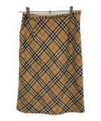 Burberry'sバーバリーズ）の古着「ノヴァチェックスカート」｜ブラウン