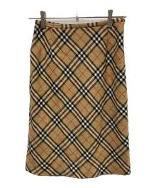 Burberry's（バーバリーズ）の古着「ノヴァチェックスカート」｜ブラウン