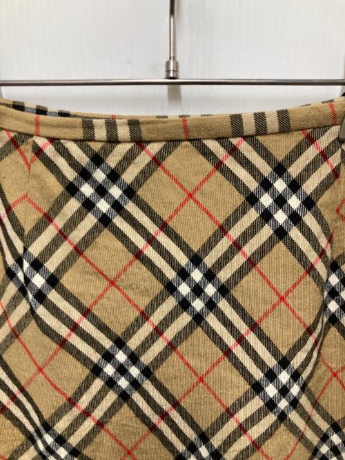 Burberry's（バーバリーズ）Burberry's (バーバリーズ) ノヴァチェックスカート ブラウン サイズ:38の古着・服飾アイテム