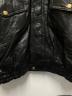 中古・古着 genuine leather (ジェニュインレザー) レザーブルゾン ブラック サイズ:XL：10000円