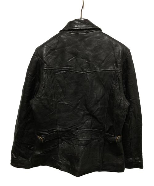 AMBITION（古着）AMBITION (古着) ジップアップレザージャケット ブラック サイズ:Mの古着・服飾アイテム