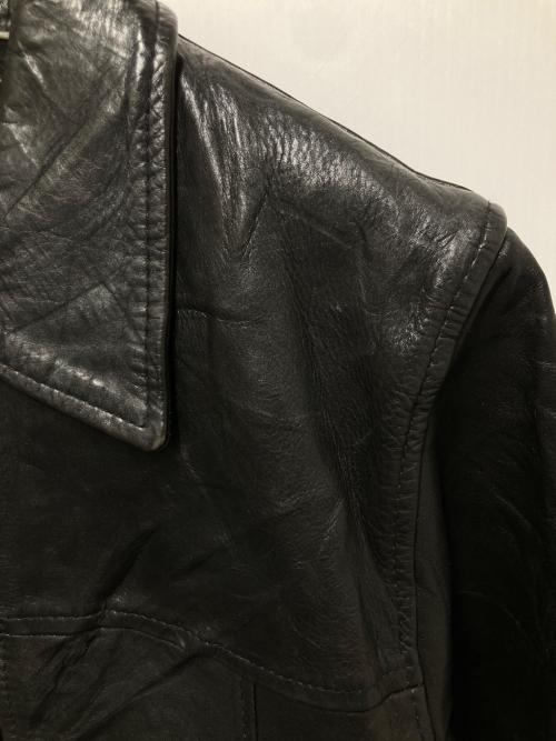 AMBITION（古着）AMBITION (古着) ジップアップレザージャケット ブラック サイズ:Mの古着・服飾アイテム