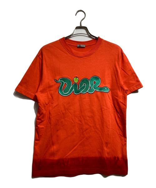 Dior（ディオール）Dior (ディオール) KAWS (カウズ) 新年限定干支Tシャツ/New Year’s Limited-Edition Zodiac T-Shirt オレンジ×レッド サイズ:Mの古着・服飾アイテム