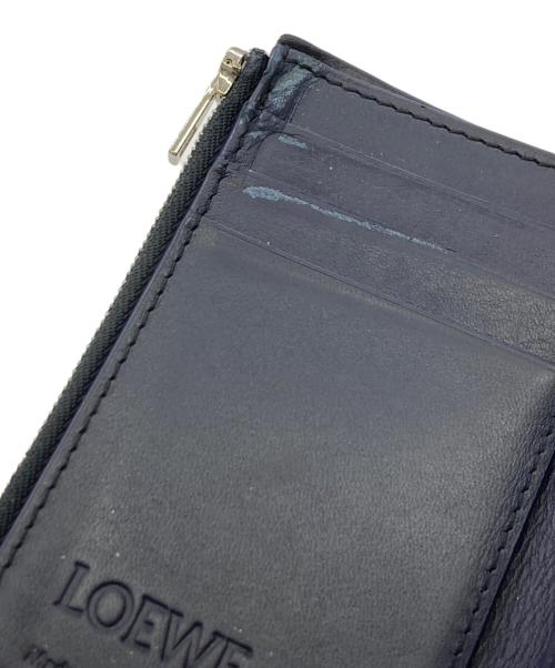 LOEWE（ロエベ）LOEWE (ロエベ) アナグラムトライフォールドウォレット ネイビーの古着・服飾アイテム
