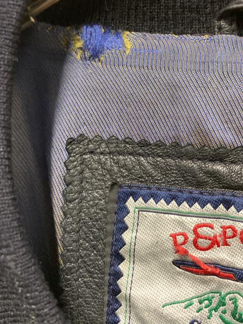 p&p company（ピーアンドピーカンパニー）p&p company (ピーアンドピーカンパニー) レザーブルゾン ブラック サイズ:52の古着・服飾アイテム