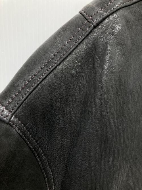 p&p company（ピーアンドピーカンパニー）p&p company (ピーアンドピーカンパニー) レザーブルゾン ブラック サイズ:52の古着・服飾アイテム