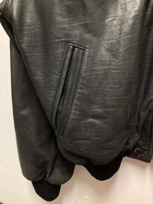 p&p company（ピーアンドピーカンパニー）p&p company (ピーアンドピーカンパニー) レザーブルゾン ブラック サイズ:52の古着・服飾アイテム