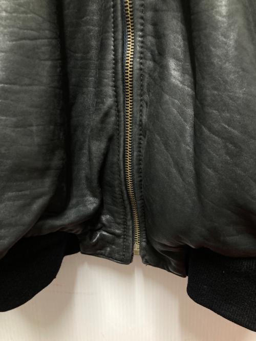p&p company（ピーアンドピーカンパニー）p&p company (ピーアンドピーカンパニー) レザーブルゾン ブラック サイズ:52の古着・服飾アイテム