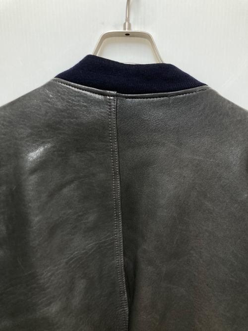 p&p company（ピーアンドピーカンパニー）p&p company (ピーアンドピーカンパニー) レザーブルゾン ブラック サイズ:52の古着・服飾アイテム