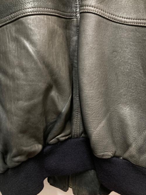p&p company（ピーアンドピーカンパニー）p&p company (ピーアンドピーカンパニー) レザーブルゾン ブラック サイズ:52の古着・服飾アイテム