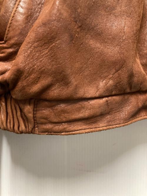 PELLE STUDIO（ペレ スタジオ）PELLE STUDIO (ペレ スタジオ) レザーブルゾン ブラウン サイズ:Lの古着・服飾アイテム