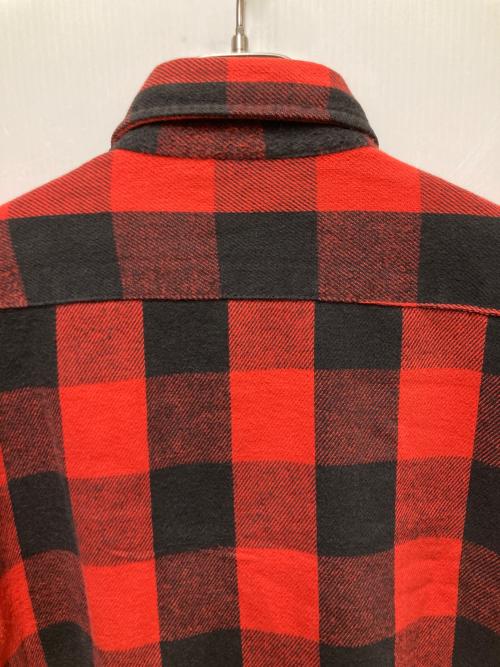 FIVE BROTHER（ファイブブラザー）FIVE BROTHER (ファイブブラザー) 90sバッファローチェックヘビーネルシャツ レッド サイズ:Lの古着・服飾アイテム
