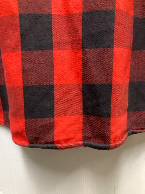 FIVE BROTHER（ファイブブラザー）FIVE BROTHER (ファイブブラザー) 90sバッファローチェックヘビーネルシャツ レッド サイズ:Lの古着・服飾アイテム