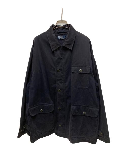 POLO RALPH LAUREN（ポロ・ラルフローレン）POLO RALPH LAUREN (ポロ・ラルフローレン) コットンナイロンカバーオール ネイビー サイズ:Lの古着・服飾アイテム