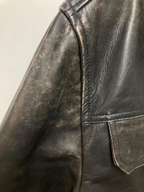 OLD GAP（オールドギャップ）OLD GAP (オールドギャップ) 00s ボアカラーレザージャケット ブラック サイズ:Lの古着・服飾アイテム