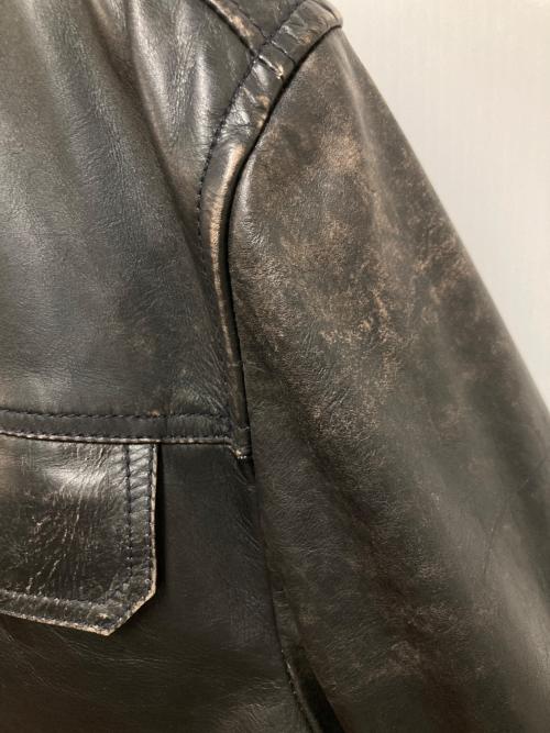 OLD GAP（オールドギャップ）OLD GAP (オールドギャップ) 00s ボアカラーレザージャケット ブラック サイズ:Lの古着・服飾アイテム