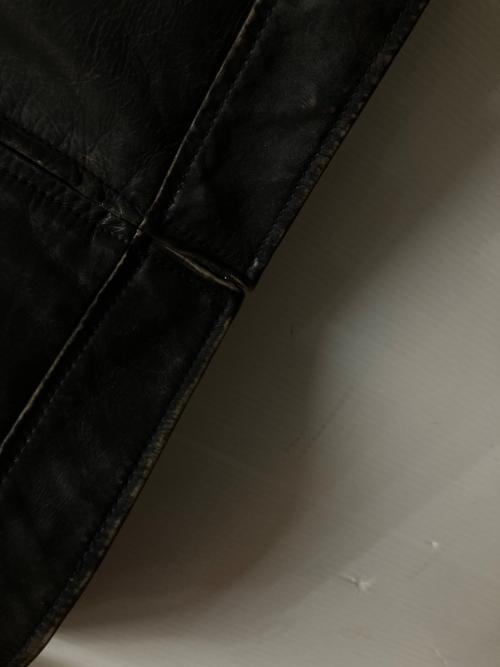 OLD GAP（オールドギャップ）OLD GAP (オールドギャップ) 00s ボアカラーレザージャケット ブラック サイズ:Lの古着・服飾アイテム