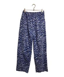 FAMILY JAPAN（ファミリージャパン）の古着「レオパード柄コーデュロイパンツ/Leopard-print corduroy pants」｜ネイビー