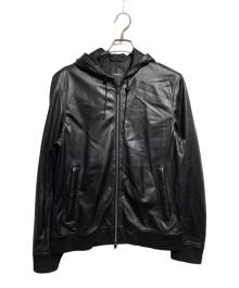 theory（セオリー）の古着「RIVINGTON シープスキンジャケット/RIVINGTON Sheepskin Jacket」｜ブラック