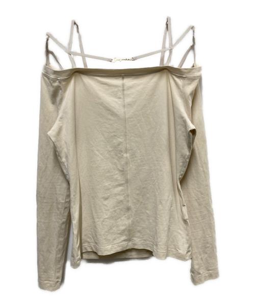 jacquemus（ジャックムス）jacquemus (ジャックムス) Long-Sleeve Lingerie T-Shirt ベージュ サイズ:Mの古着・服飾アイテム