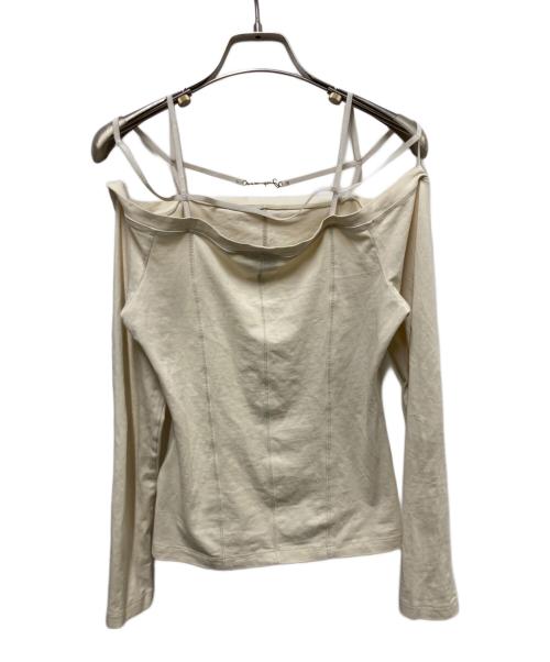 jacquemus（ジャックムス）jacquemus (ジャックムス) Long-Sleeve Lingerie T-Shirt ベージュ サイズ:Mの古着・服飾アイテム