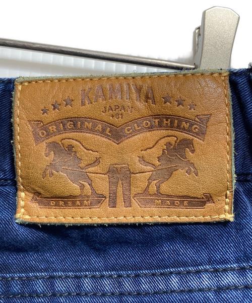 KAMIYA（カミヤ）KAMIYA (カミヤ) Tencel Easy Wide Jeans/ 	Tencel Easy Wide Jeans テンセル イージーワイドジーンズ インディゴ サイズ:S(股下68)の古着・服飾アイテム