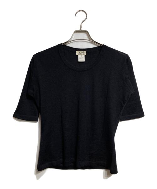 HERMES（エルメス）HERMES (エルメス) カシミヤシルクニット/ Cashmere-silk knit ブラック サイズ:Sの古着・服飾アイテム