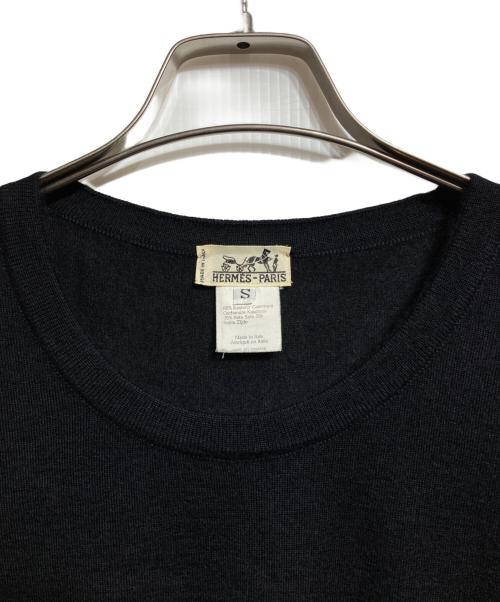 HERMES（エルメス）HERMES (エルメス) カシミヤシルクニット/ Cashmere-silk knit ブラック サイズ:Sの古着・服飾アイテム