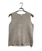 HERMESエルメス）の古着「シルクニットベスト/Silk knit vest」｜ベージュ