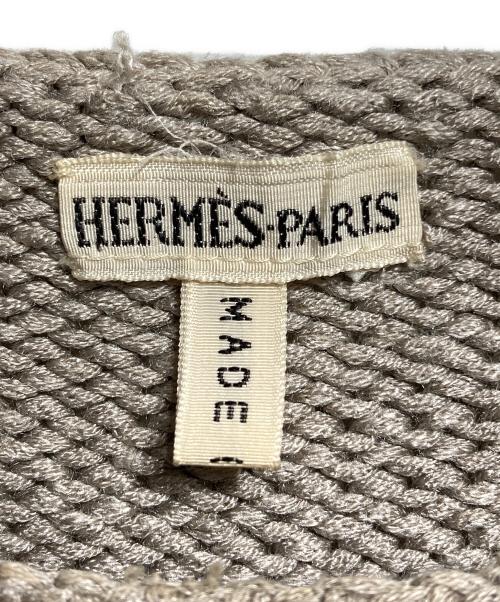 HERMES（エルメス）HERMES (エルメス) シルクニットベスト/Silk knit vest ベージュ サイズ:Sの古着・服飾アイテム