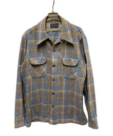 PENDLETON（ペンドルトン）の古着「80s ウールボードシャツ」｜オレンジスカイブルー