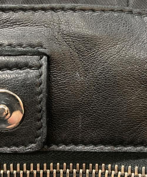 PRADA（プラダ）PRADA (プラダ) レザーリボン ナイロンハンドバッグ/Nylon Handbag with Leather Ribbon ブラックの古着・服飾アイテム