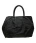 PRADA (プラダ) レザーリボン ナイロンハンドバッグ/Nylon Handbag with Leather Ribbon ブラック：45000円
