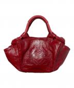 LOEWEロエベ）の古着「エナメルハンドバッグ」｜レッド