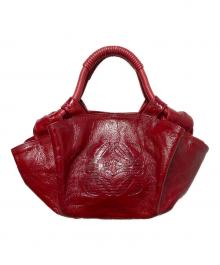 LOEWE（ロエベ）の古着「エナメルハンドバッグ」｜レッド