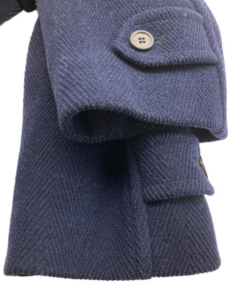 GLOVER ALL（グローバーオール）GLOVER ALL (グローバーオール) ウールヘリンボーンダッフルコート ネイビー サイズ:44の古着・服飾アイテム