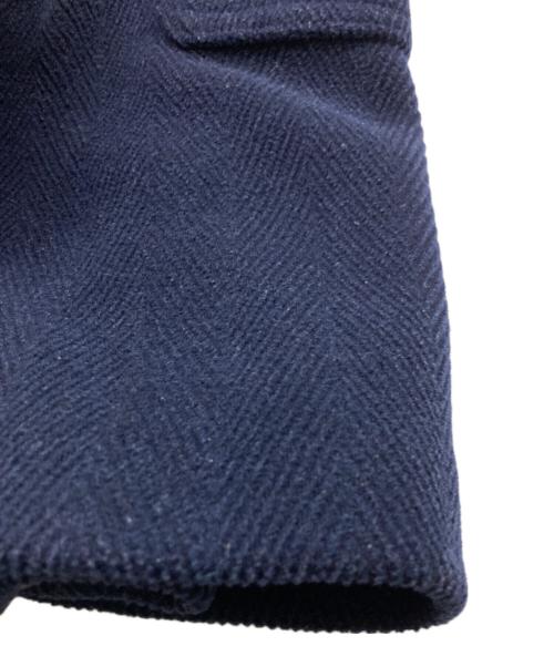 GLOVER ALL（グローバーオール）GLOVER ALL (グローバーオール) ウールヘリンボーンダッフルコート ネイビー サイズ:44の古着・服飾アイテム