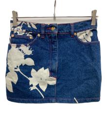 Vivienne Westwood（ヴィヴィアンウエストウッド）の古着「シャドーフラワーデニムニスカート」｜インディゴ