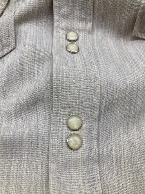 MILLER WESTERN WEAR（ミラーウェスタンウェアー）MILLER WESTERN WEAR (ミラーウェスタンウェアー) 50s 木目レーヨンウエスタンシャツ ブラウン サイズ:17Lの古着・服飾アイテム