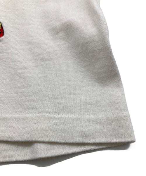SANTA CRUZ（サンタクルーズ）SANTA CRUZ (サンタクルーズ) 90s ワンポイントロゴモックネックカットソー ホワイト サイズ:Lの古着・服飾アイテム