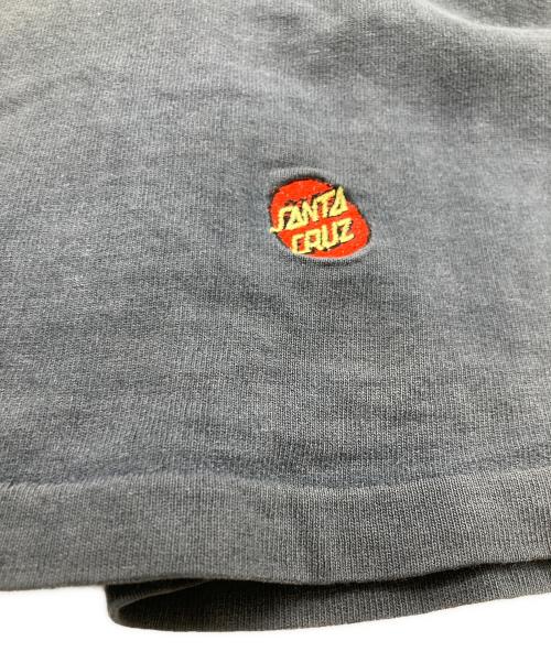 SANTA CRUZ（サンタクルーズ）SANTA CRUZ (サンタクルーズ) 90s ワンポイントロゴモックネックカットソー ブラック サイズ:Lの古着・服飾アイテム