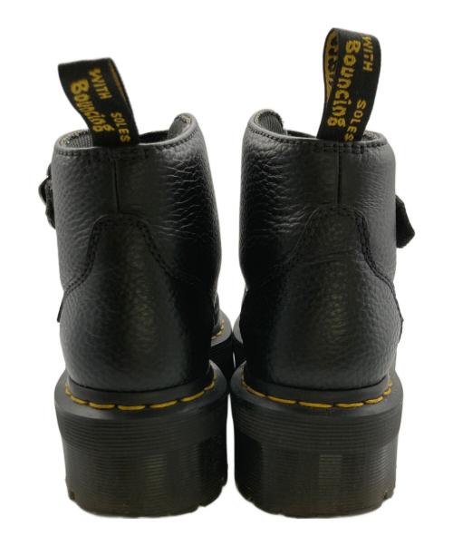 Dr.Martens（ドクターマーチン）Dr.Martens (ドクターマーチン) DEVON FLOWER 2STRAP BOOT コンバットブーツ ブラック サイズ:22の古着・服飾アイテム